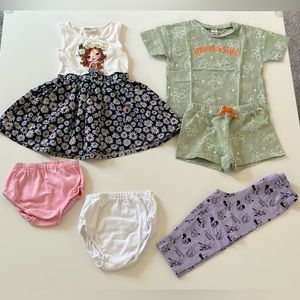 6 pieces girl bundle 4T